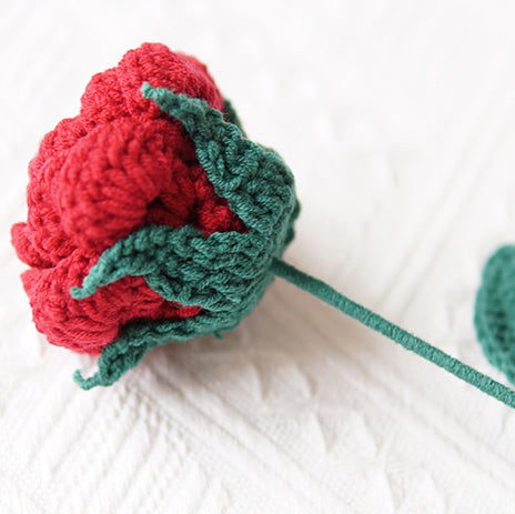 Handcrafted 2 Packs of Blooming Crochet Rose
