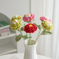 Handcrafted 2 Packs of Blooming Crochet Peony