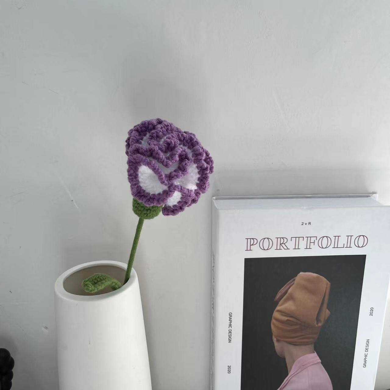 Handcrafted 2 Packs of Blooming Crochet Carnation