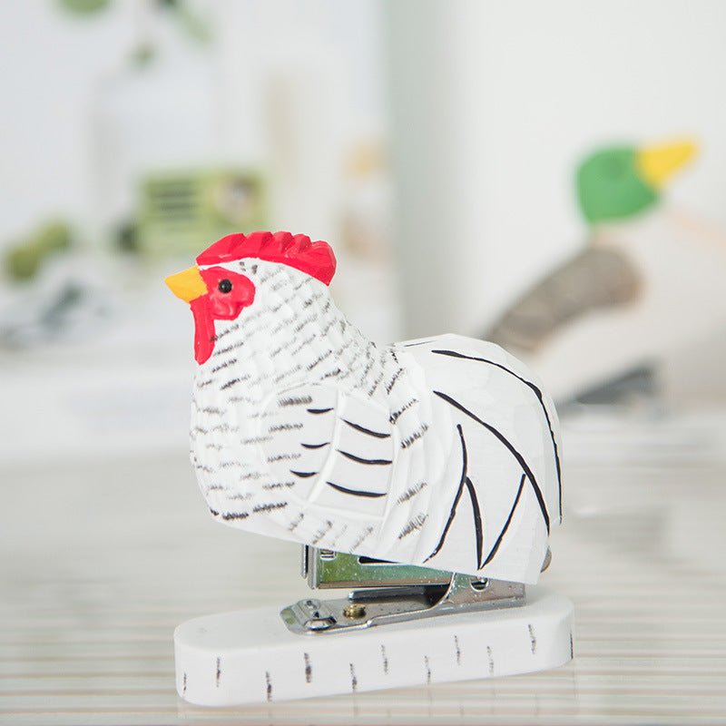 Handcrafted Rooster Stapler - Cluck Your Papers Together!